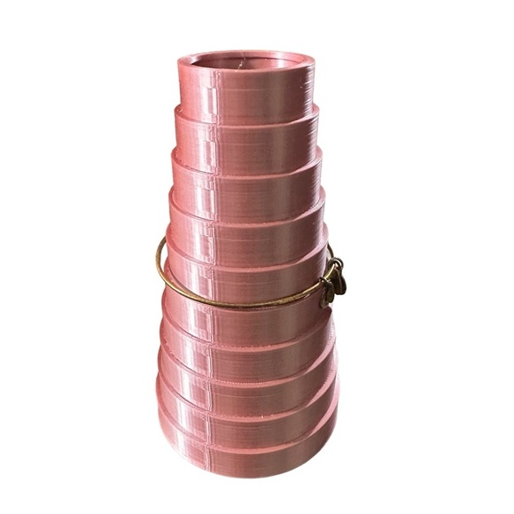 Signed Alex & Ani x Disney Copper Tone Mickey Mouse Initial C Adjustable Bangle - Picture 6 of 10